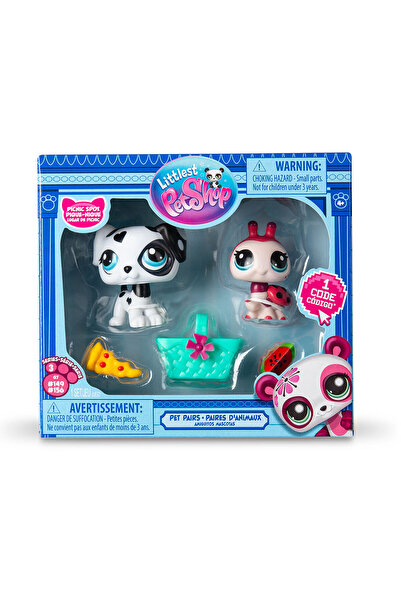 Noname Set cu 2 figurine Animalute Littlest Pet Shop Picnic dragut