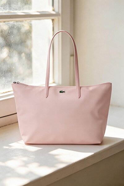 Lacoste Kids Women's Capacity Zipper Handbag Single Shoulder Bag Tote Bag Lar...
