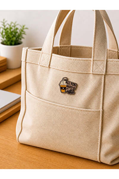 Shu Coffee All You Need Is Coffee Pin Rozet | Çanta, Kot Ceket ve Sırt Çantas...