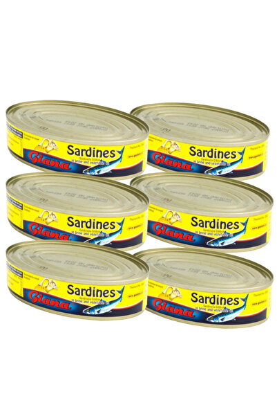 Giana Pachet 6x Giana- Sardine in suc propriu și ulei vegetal 215g