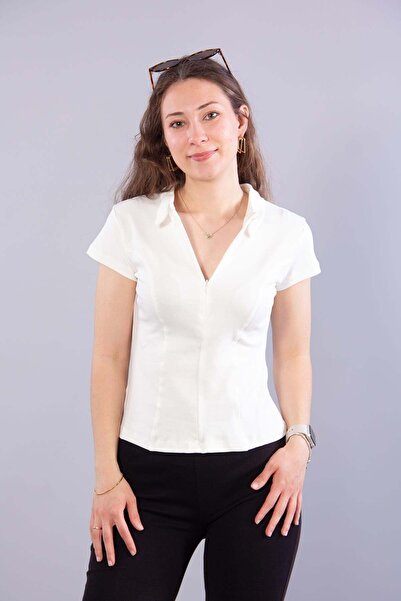 Mckanzie 26651 Tricou din material interlock cu fermoar