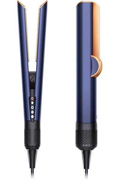 DYSON مكواة الشعر Airstrait باللون الأزرق البروسي - الإصدار الدولي