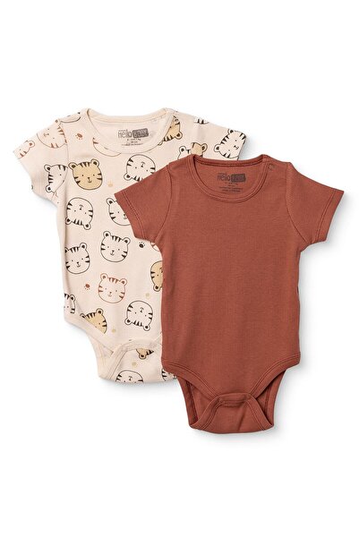 ebebek Hello Baby HelloBaby Erkek Bebek 2li Body Hayvan Baskılı Çıtçıtlı Çıtç...