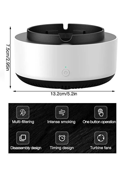 OEM Electric Ashtray with Suction and Air Purification – Smokeless, with Filt...