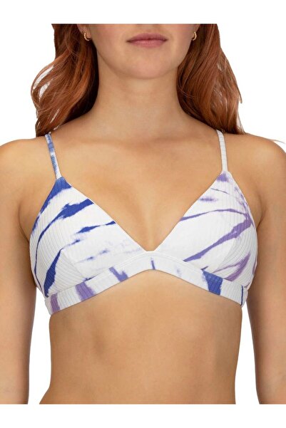 Hurley Bikini Top Rib Spider Royale Tri Racer Blue White L