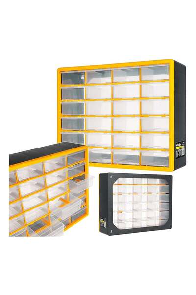 GEKO PLASTIC ORGANIZER BOX 50X16X39 24 DRAWERS KELTIN