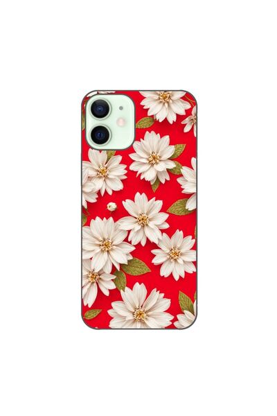 OEM Husa compatibila cu Apple iPhone 12 Mini Silicon Gel Tpu Model White Flow...