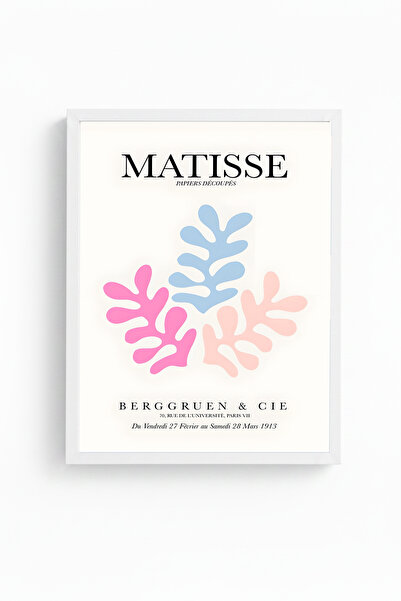 huhuli Tablou Henri Matisse cu ramă din lemn alb Huhu289