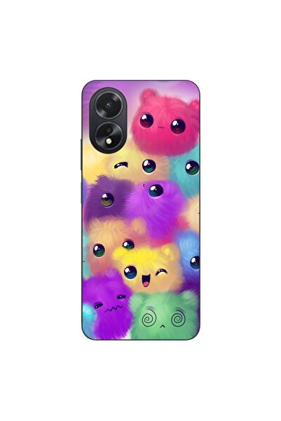 OEM Husa compatibila cu Oppo A18 4G Silicon Gel Tpu Model Pufosi Colorati