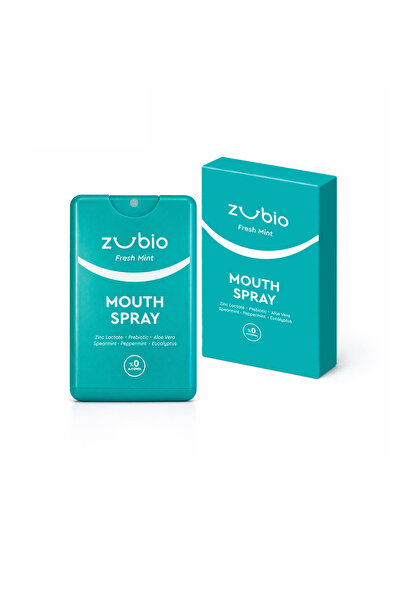 Zubio Ağız Kokusu Giderici ve Önleyici Sprey | Çinko | Prebiyotik | Alkolsüz | 20 ml
