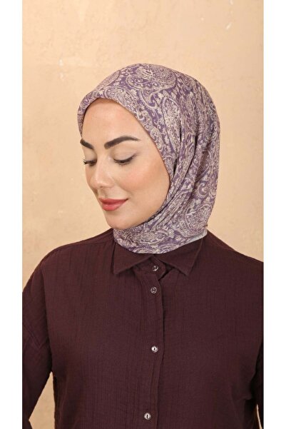 locella Soft Pamuk Eşarp Mor