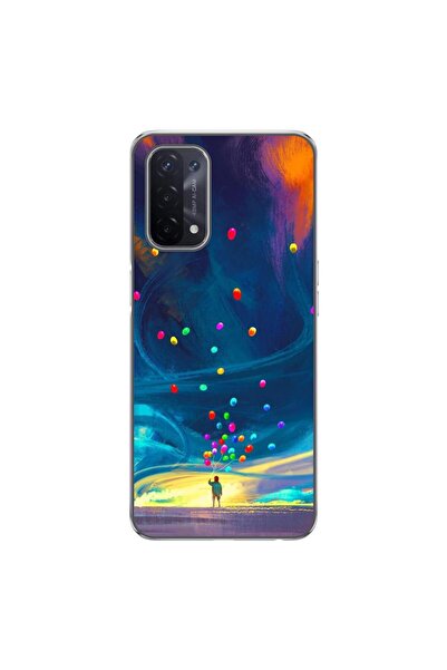 OEM Case compatible with Oppo A54 5G, A74 5G Silicone Gel Tpu Universe Balloo...