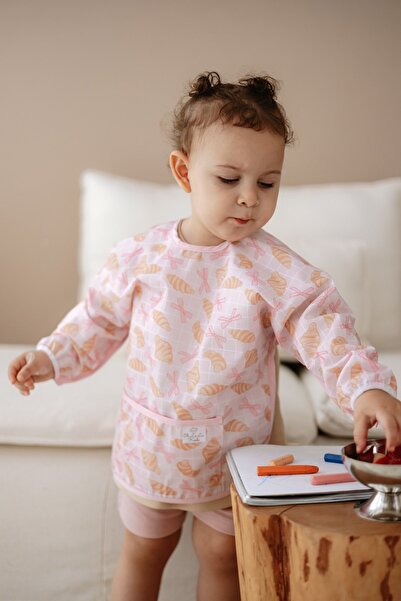 Oh La La Koala For Little Ones Kruvasan Uzun Kollu Sıvı Geçirmez Aktivite Önlük (6-36 Ay)
