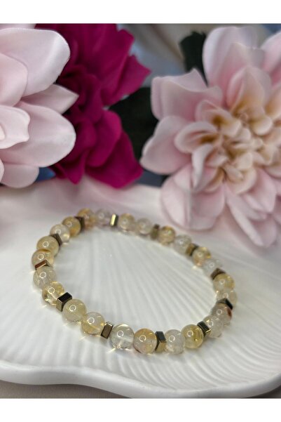 Moonstone Accessories Handmade Citrine and Hematite Bracelet |   Abundance St...