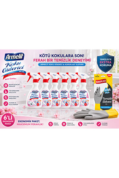 Armelit WC oil koku giderici sprey Bahar çiçekleri 250 ml 6 adet