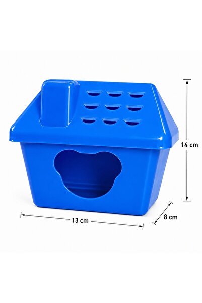 cdk Hamster Evi Renkli Plastik Saklanma Yuvası Kemirgen Kafes Aksesuarı