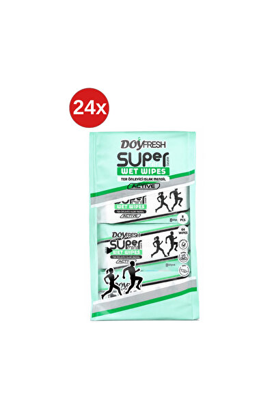 DOYFRESh 24x Șervețele umede de buzunar MINI Antiperspirante 8x8 bucăți