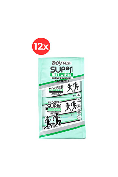 DOYFRESh 12x Șervețele umede de buzunar MINI Antiperspirante 8x8 bucăți