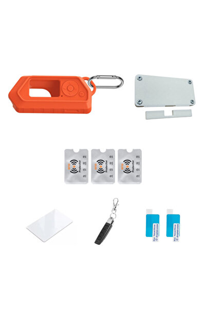 UnderShop Kit de accesorii Flipper Zero – Husă de silicon portocalie V2 + Car...