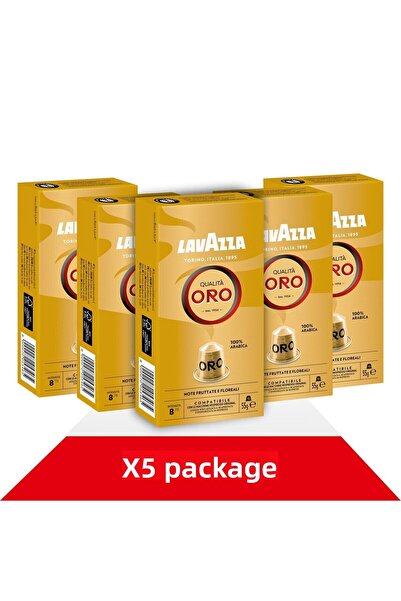 ORO Qualità Gold 55Gr Nespresso ® Compatible Aluminum Capsule X5