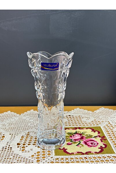 Delisoga Cam Çiçek Vazosu 20 cm