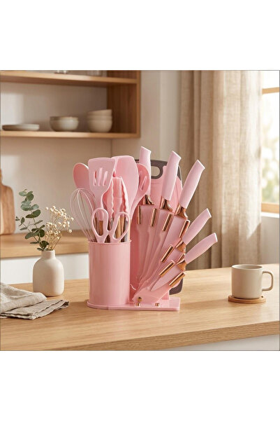 OSOOKE 19-Piece All-In-One Kitchen Set, Modern Design & Colorful Utensils & K...