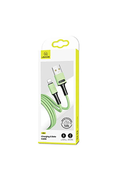Usams Kabel USB USB-A - Lightning 1 m Zielony (69867-uniw)