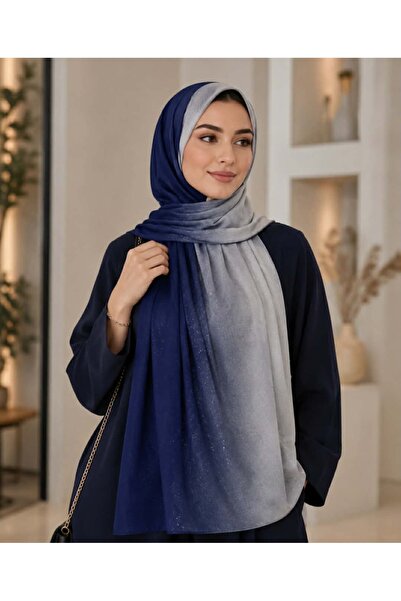 4seasons scarf طرحة كريب شيفون كحلي