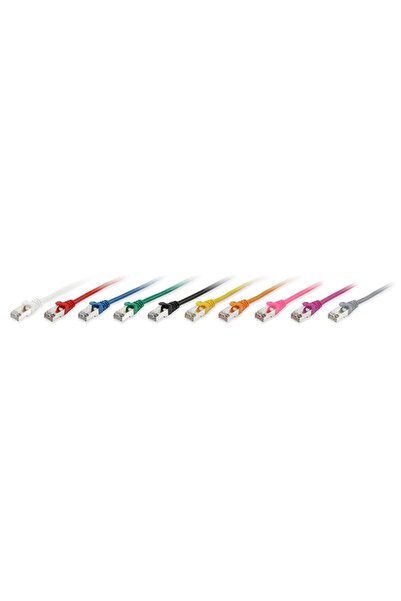 EQUIP Cablu patch Cat6A S/FTP 2xRJ45 30.00m gri LSZH pungă de plastic