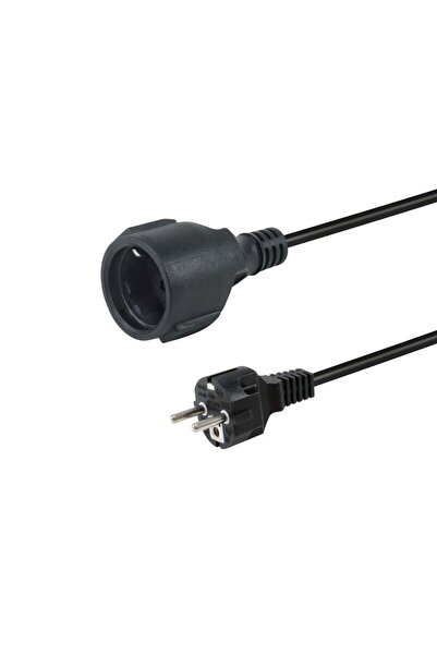 EQUIP Stromkabel CEE 7/7->CEE 7/3 St/Bu schwarz 1.80m