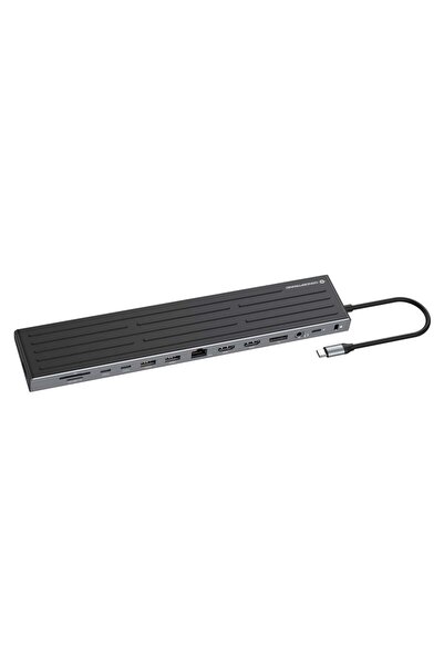 CONCEPTRONIC 14-1 Dock USB-C->2xHDMI/DP/2xUSB-C/+ 18cm sw