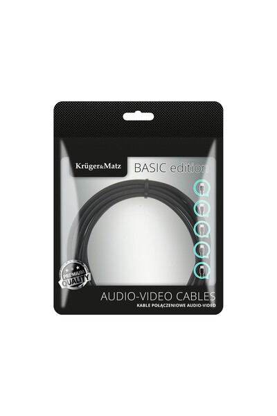 Kruger&Matz Cablu Jack 3.5mm - Jack 3.5mm 3m argintiu (KM1231)