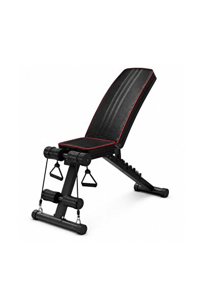 GERANIE Adjustable Multi-Exercise Bench with Resistance Bands