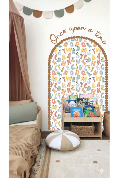 modabilyo Çocuk & Bebek Odası Duvar Sticker | Sticker Once Upon a Time Çerçev...
