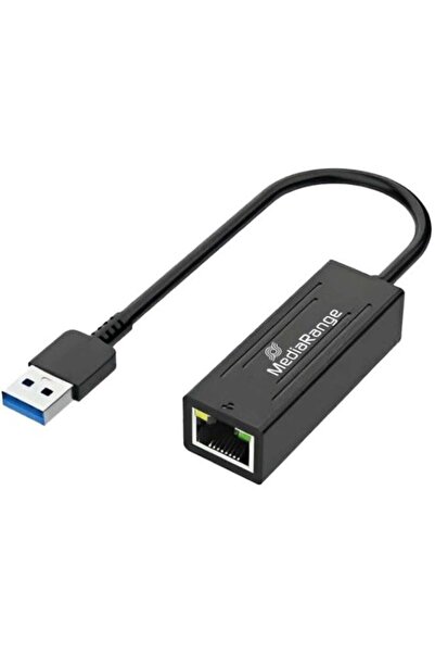 MediaRange Adaptor de rețea USB-A cu port RJ45, 20cm, sw