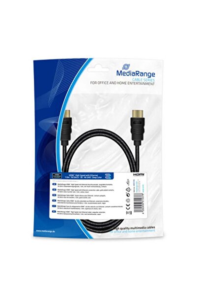 MediaRange Conector HDMI de mare viteză cu Ethernet 18Gibt/s 1m