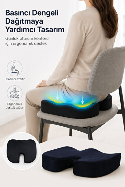 EpiRelax Ergonomic Seat Cushion Visco Office Chair Car Seat Comfort Pad