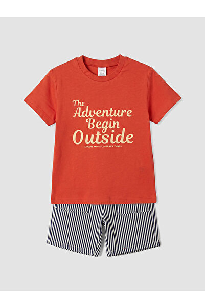 LC Waikiki Esvab • Modern & Distinctive Printed Baby Boy T-Shirt and Gabardin...