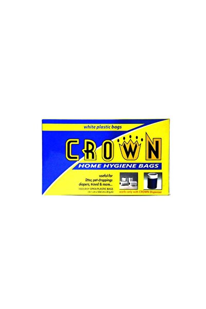 Crown White Plastic Bags 38.1x50.8cm 100 Count