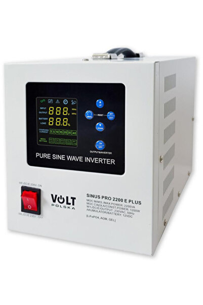 Volt Przetwornica POLSKA SINUSPRO 2200E PLUS 12/230V (1200/2200W) [AGM, GEL, ...