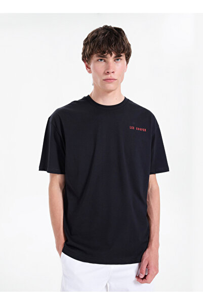 Lee Cooper Crna muška široka majica 262 LCM 242049 GIAN BLACK
