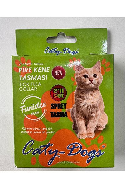 Kedi 2'li Pire tasma ve sprey seti