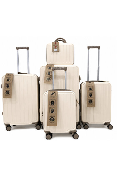 Red Sea 5-Piece Travel Bag Set, Bridal Design, Internal Compartments, Expansi...