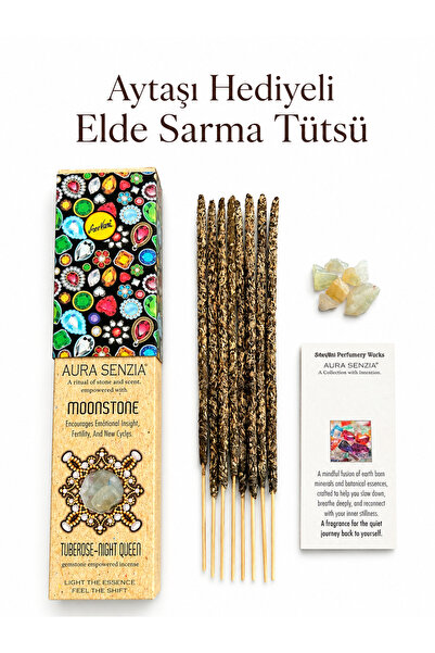 Miamantra Sree Vani Marka Aura Senzia Doğal Aytaşı Parçaları Hediyeli Elde Sa...