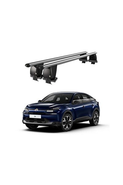 OEM Aluminum car trunk crossbars compatible with smooth roof Citroen C4 Mk3 2...