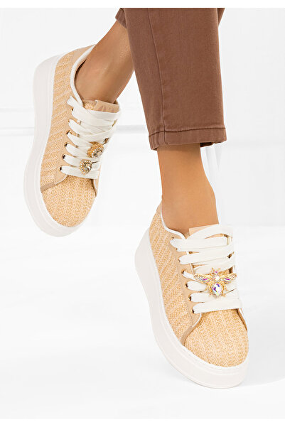 B T Shoes Sneakers cu platformă Havania V2 bej