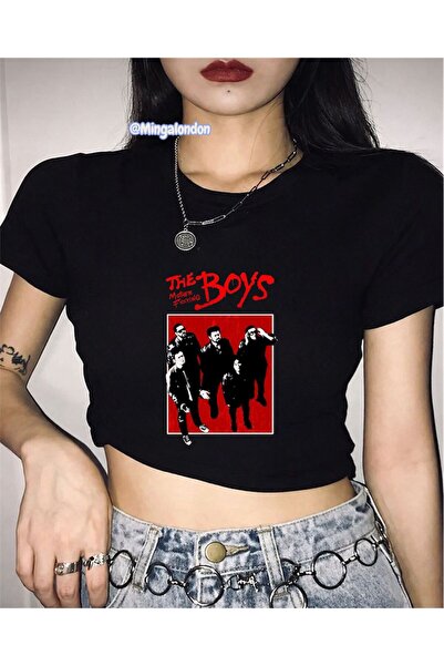 Minga London Black - Theboys Printed Belted Crop Top