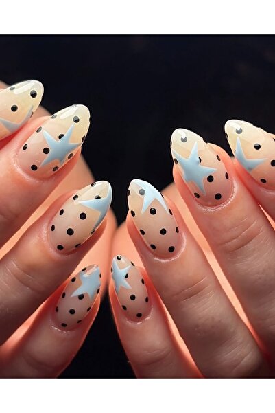 Violet nails Mavi yıldız tırnak