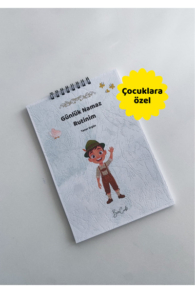 beticraft Günlük Namaz Rutinim, Namaz takip defteri, Kişiye özel isimli