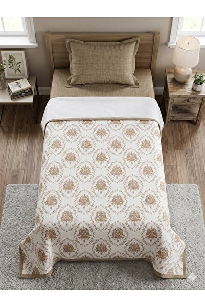 ŞENER HOME French Bouquet Patterned Single Bed Sheet with Elastic Pique Set